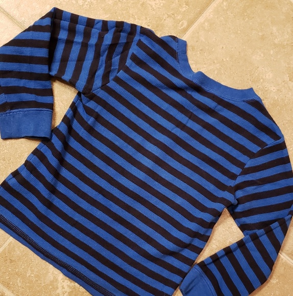 Toddler Boys Long Sleeve Graphic Striped Thermal - Picture 2 of 3